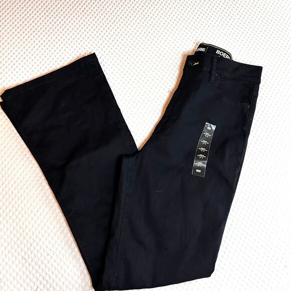 DKNY Boerum Flare Jeans 31 12 Black NWT High Rise Boot Cut Women's - Picture 3 of 8